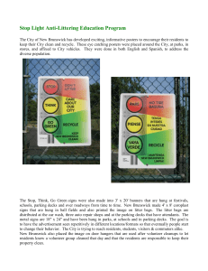Stop Light Litter Education Posters