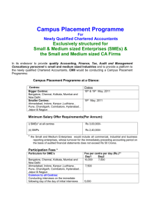 Campus Placement Programme at a Glance