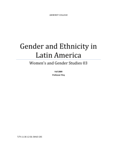 Gender and Ethnicity in Latin America