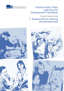 Assessment for Learning and Development