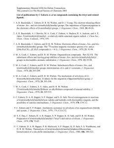 A complete list of publications by Eaborn, Smith and co