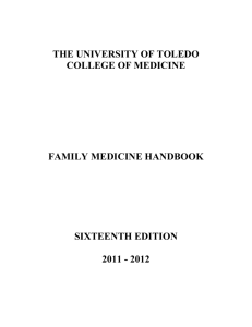 clerkship goals - University of Toledo
