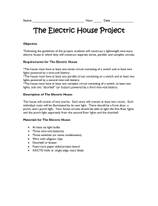 Student Handout for The Electric House Project
