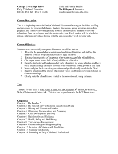 CGHS Early Childhood Education syllabus 2015