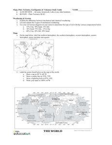 Plate Tectonics and Earthquakes TEST Study Guide