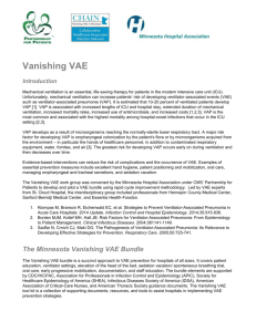 Vanishing VAE Introduction Mechanical ventilation is an essential