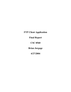FTP Client Application Report