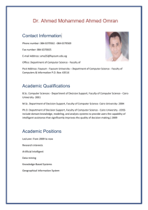 Dr. Ahmed Mohammed Ahmed Omran Contact Information Phone