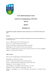 Irish War of Independence 1919-1921