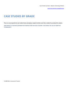 Grade 4 Case Study - OISE
