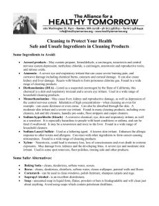 Cleaning to Protect Your Health