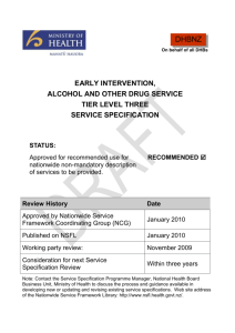 Early Intervention Alcohol and Other Drug Service Final Tier 3