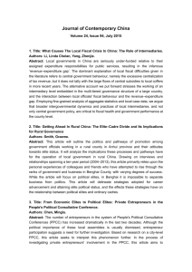 Journal of Contemporary China Volume 24, Issue 94, July 2015 1
