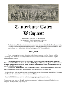 Canterbury Tales Webquest Whanne that April with his shoures sote