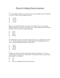 Physics 6B Practice Questions