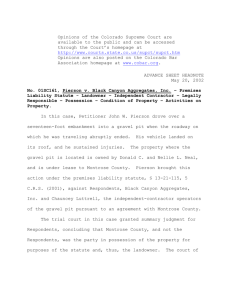 Case No. 01SC161 - Colorado State Judicial Branch