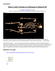Bones Under Parking Lot Belonged to Richard III