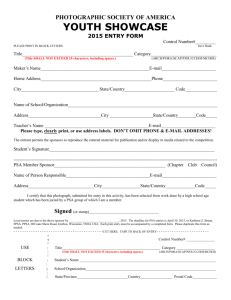 a print entry form (Word).