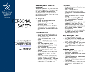 Personal Safety - Lone Star College System