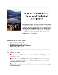 Global Change 15 - Notes on Dammed Rivers
