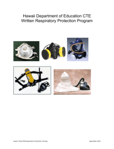 Written Respiratory Protection Program