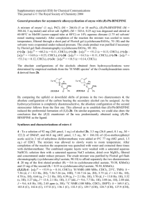 General procedure for the asymmetric hydroxycyclization, optical