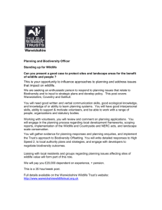planning and biodiversity officer - advert