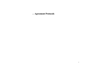 Agreement Problem (Chapter 8)