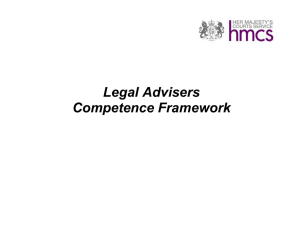 Legal adviser competence framework