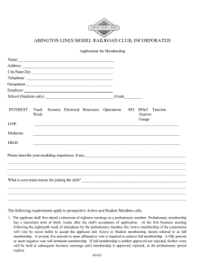 Membership Application - abington lines model railroad