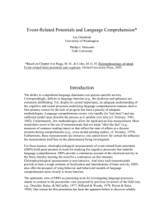 OsterhoutHolcombERPs and language comprehension review