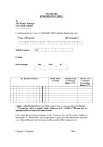 registration form - State Bank of India