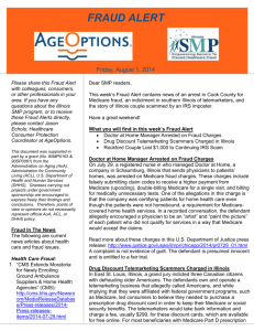 SMP Fraud Alert - August 1, 2014