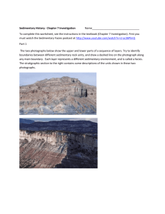 Sedimentary History: Chapter 7 Investigation - H