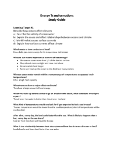Energy Transformations Study Guide Learning Target #1 Describe