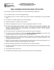 02 Small Business Advantage Grant Application Checklist