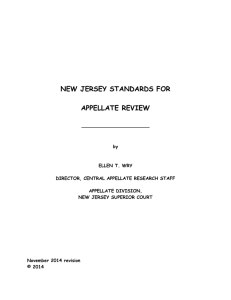 New Jersey Standards for Appellate Review