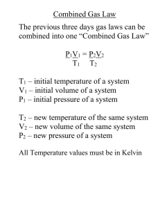 Temperature values must be in Kelvin