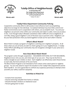 Tulalip Police Department Community Policing