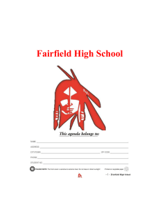 FAIRFIELD SENIOR HIGH SCHOOL