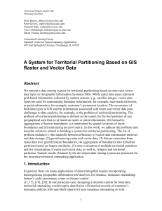 Territorial Partition of GIS Raster and Vector Data