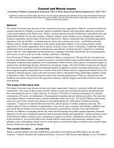 Aquaculture Issue Paper