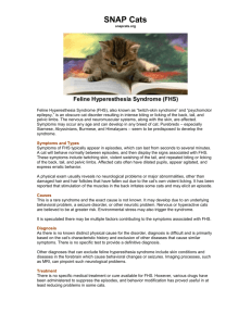 SNAP Cats snapcats.org Feline Hyperesthesia Syndrome (FHS