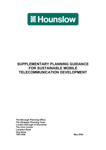 Sustainable Mobile Telecommunication Development SPG 2004