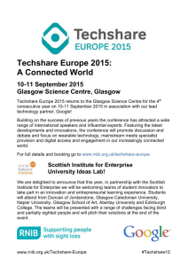 Techshare Europe 2015 provisional programme
