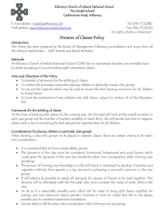division of classes policy 2013[1]