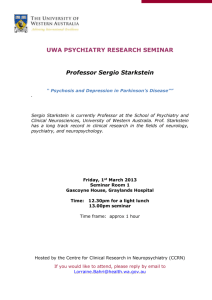 UWA Psychiatry Research Seminar