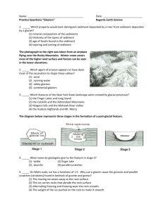 Name: Date: Practice Questions “Glaciers” Regents Earth Science 1