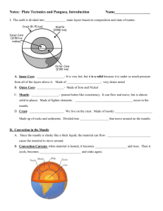 Plate Tectonics Introduction Notes