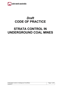 Strata Control in Underground Coal Mines